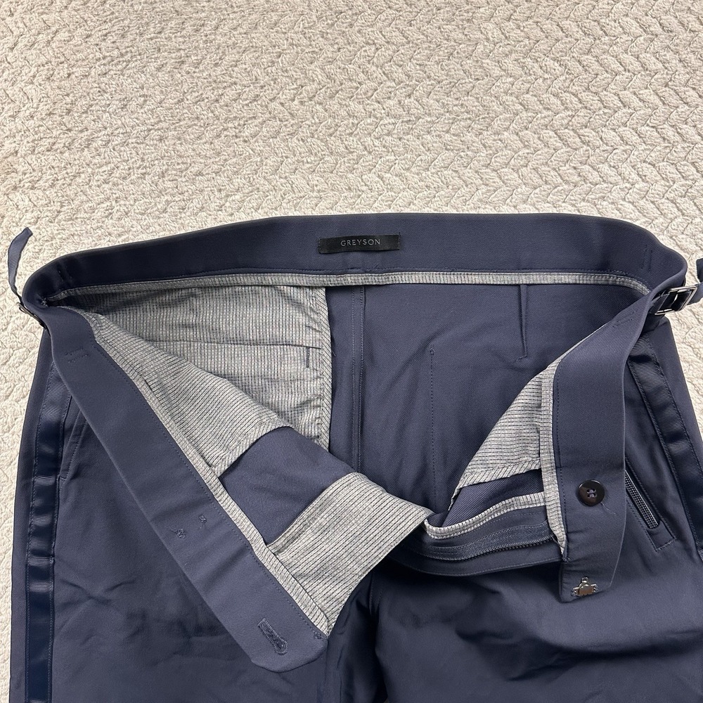 GREYSON Rumson Jogger Pants Men 35 Navy Heavyweight Tailored Performance Golf - Picture 7 of 16